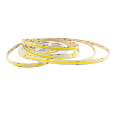 COB LED strip 24V 10W/m daglichtwit 6000k, rol van 5 meter