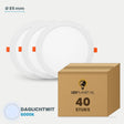 LED downlight rond Ø 85 mm 3W, daglichtwit 6000K, doos 40 stuks