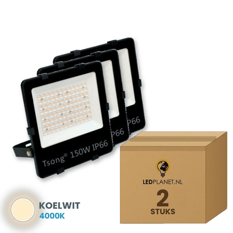 led schijnwerper 150w 2 stuks 4000k