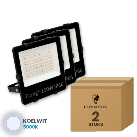led schijnwerper 150w 2 stuks 5000k