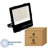 LED schijnwerper 150W 90° - 5 stuks in LEDPLANET-doos - daglichtwit 6000K