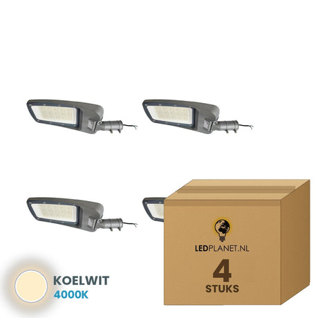 led straatverlichting 150w 4 stuks 4000k