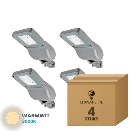 led straatverlichting 30w 4 stuks 3000k