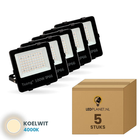 schijnwerper phr 100w set5 5 stuks 4000k