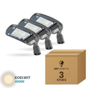 straatverlichting lantaarnpaal LED lichtkleur 50w 3000 3 stuks 4000k