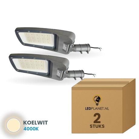straatverlichting lantaarnpaal led gevormd licht 110lm 2 stuks 4000k