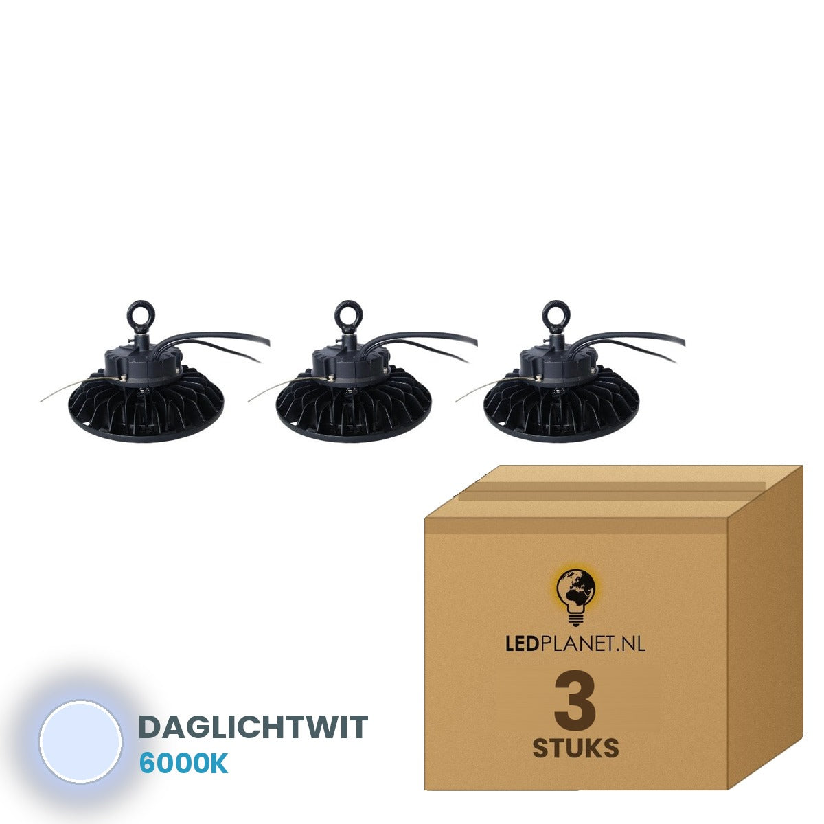 ufo led high bay b 3 stuks 6000k