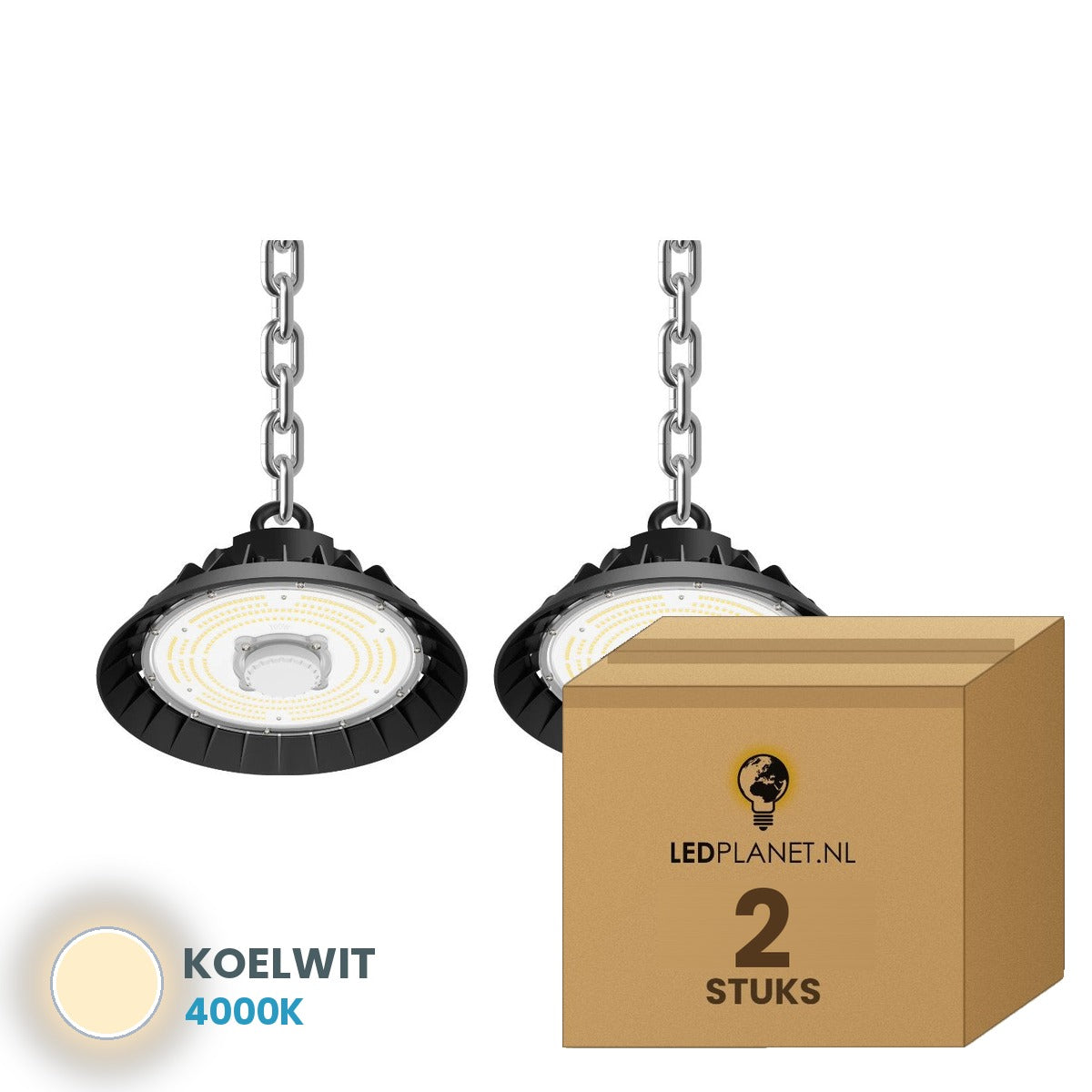ufo led high bay c 2 stuks 4000k