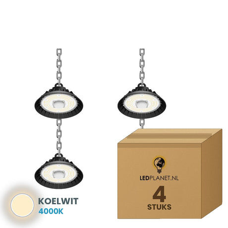 ufo led high bay c 4 stuks 4000k