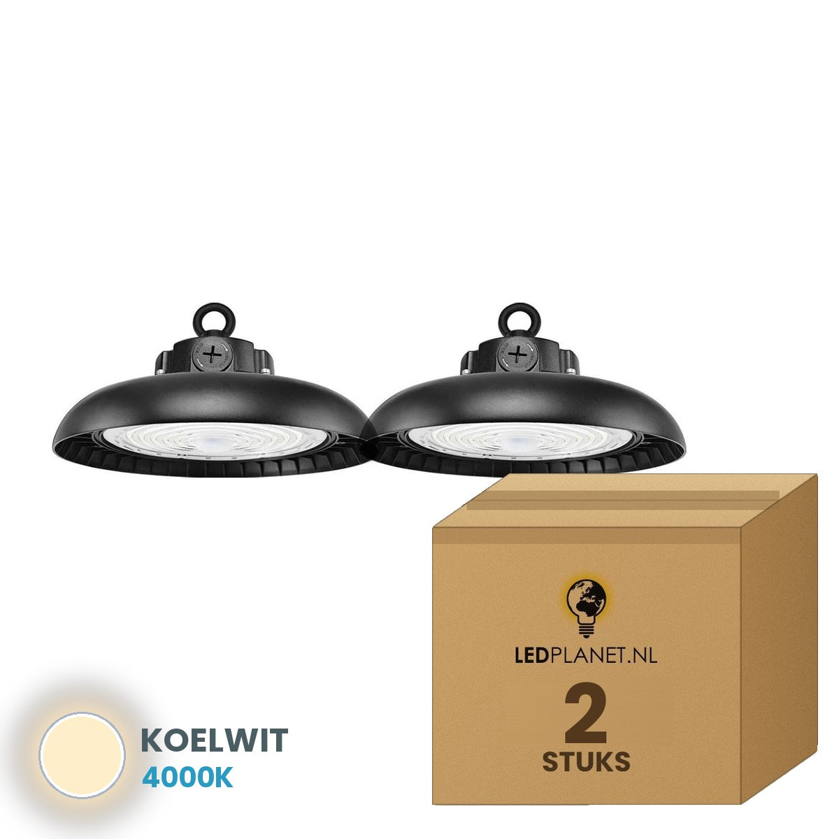 ufo led high bay e 2 stuks 4000k