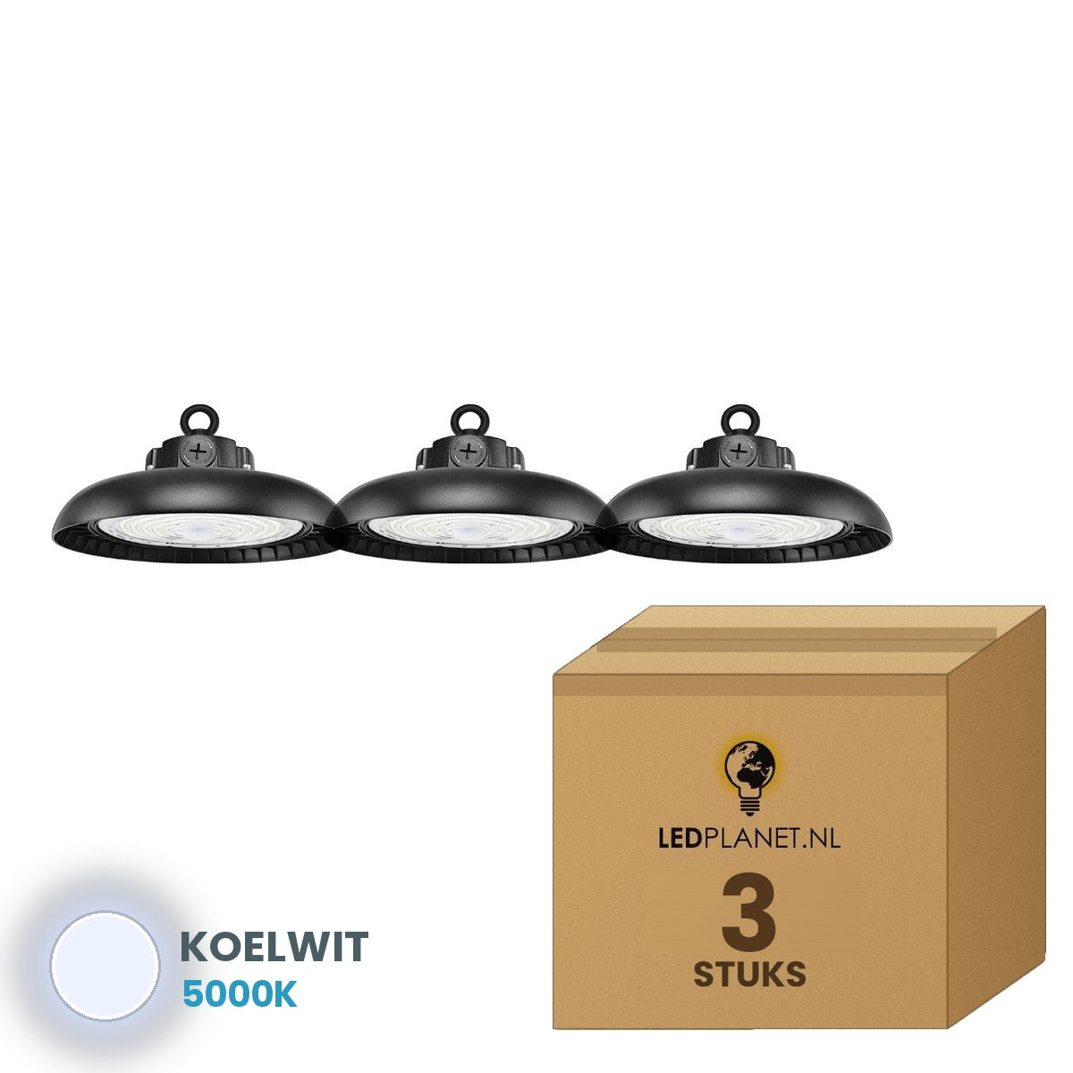 ufo led high bay e 3 stuks 5000k
