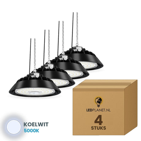 ufo led lights hanglamp 150w 4 stuks 5000k