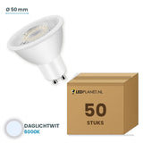 LED spot GU10 3W daglichtwit 6000K, doos met 50 stuks