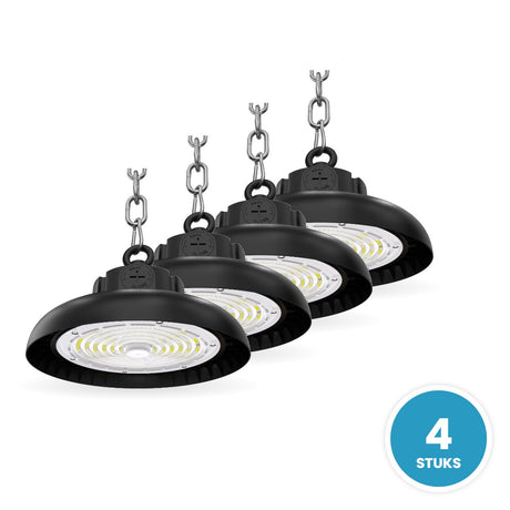 UFO LED high bay lamp, IP65, 4 stuks