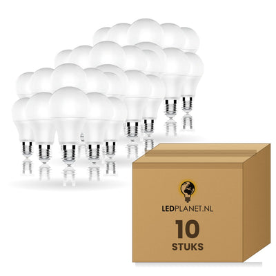 Gloeilamp E27 A60, LED 12W=100W, 1080 Lumen, 10 stuks