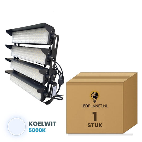 Proyector LED para estadios 1000W blanco frío 5000K, 1 unidad con caja
