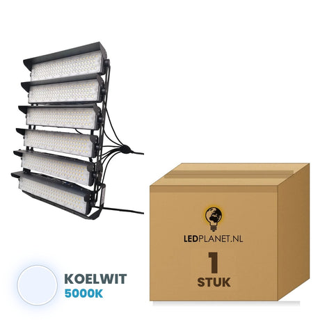 Proyector LED para estadios 1500W blanco frío 5000K, 1 unidad con caja