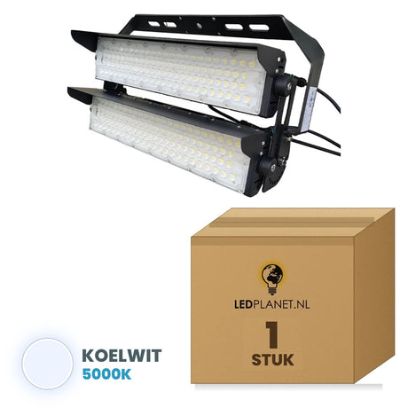 Proyector LED para estadios 500W blanco frío 5000K, 1 unidad con caja