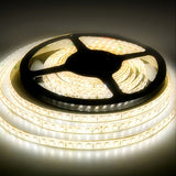 LED strip switched on, warm white 3000K