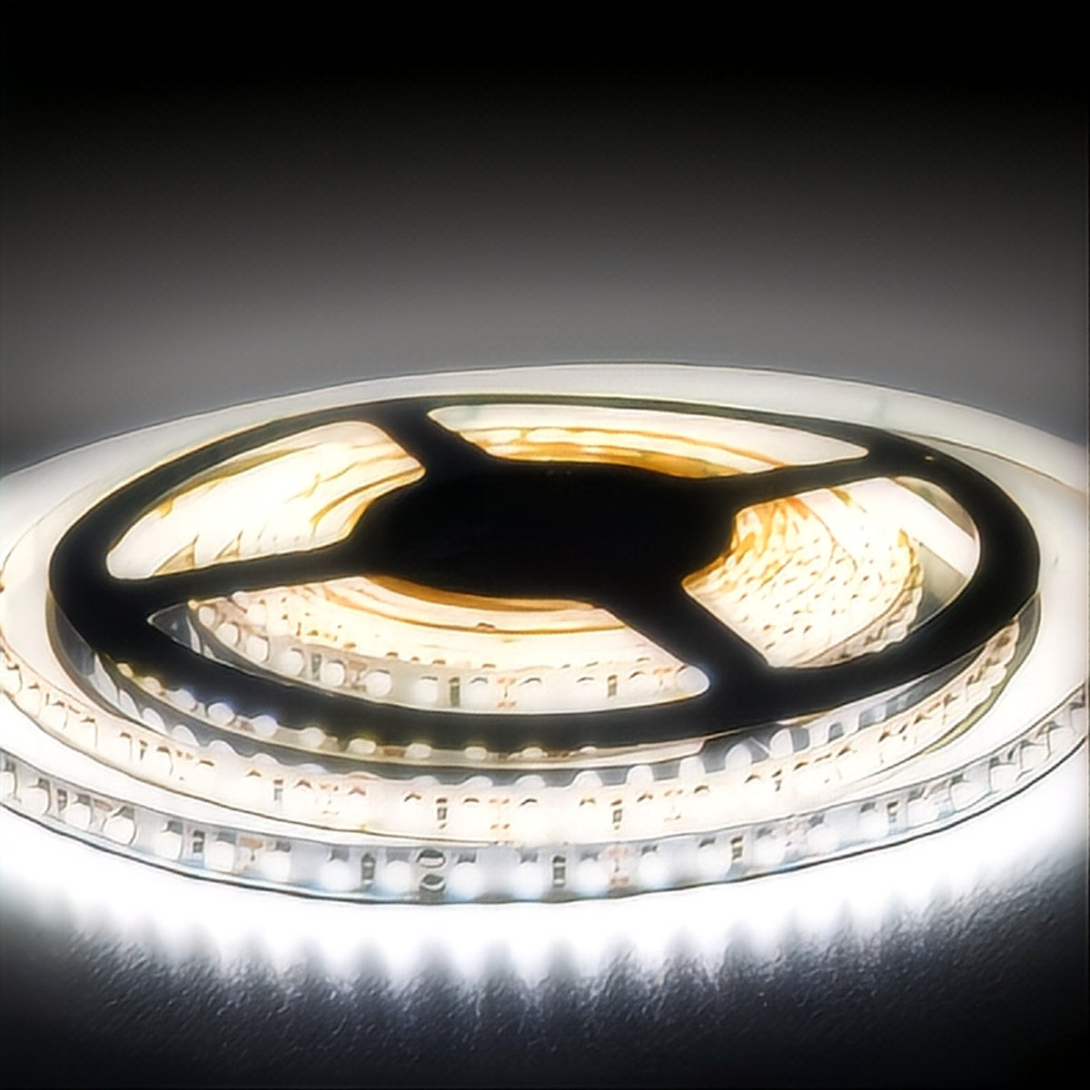LED strip switched on, daylight white 6500K