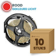 Karton mit 10 Rollen LED-Streifen, rot
