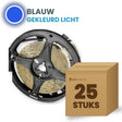 Doos met 25 rollen LED strip, blauw