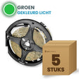 Karton mit 5 Rollen LED-Streifen, grün