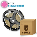 Carton de 5 rouleaux de ruban LED, rose