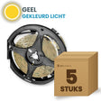 Box of 5 rolls of LED strip, yellow
