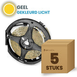 Box of 5 rolls of LED strip, yellow