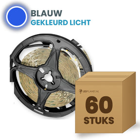 Doos met 60 rollen LED strip, blauw