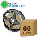 Karton mit 60 Rollen LED-Streifen, grün