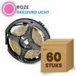 Karton mit 60 Rollen LED-Streifen, rosa