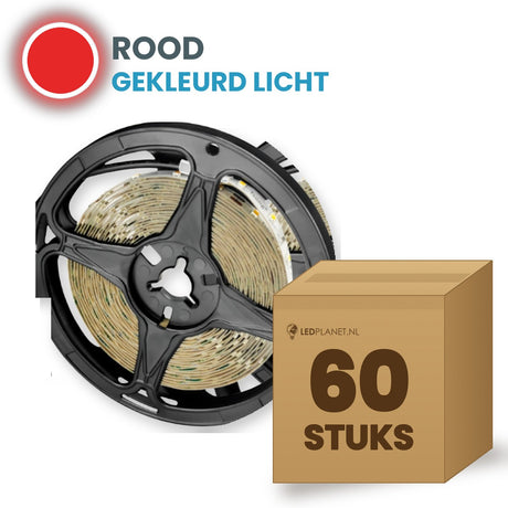 Scatola con 60 rotoli di striscia LED, rosso