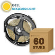 Carton de 60 rouleaux de ruban LED, jaune