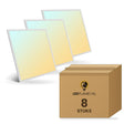 LED Paneel 600x600, 3CCT schakelbaar warmwit-koelwit-daglichtwit, doos 8 stuks