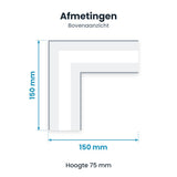 LED Lichtbalk Hoekverbinder L 90° 8W 960lm - Koelwit 4000K - Wit - Koppelbaar - 230V