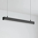 Hangende LED lichtbalk 120 cm zwart