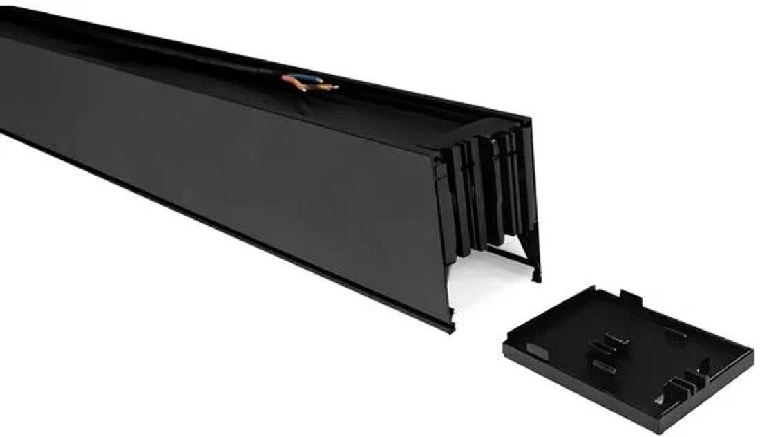 Profiel en eindkap LED lichtbalk zwart