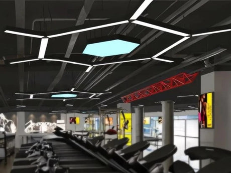 LED lichtbalken met verbinders in zeshoekvorm