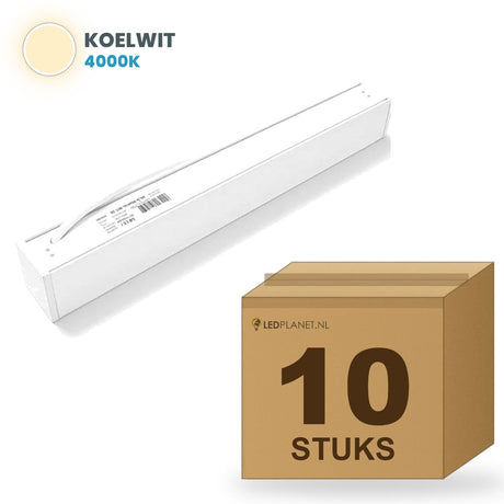 Doos met 10 stuks, lichtkleur koelwit 4000K