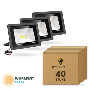 Karton mit 40 Stück, Lichtfarbe warmweiß 3000K