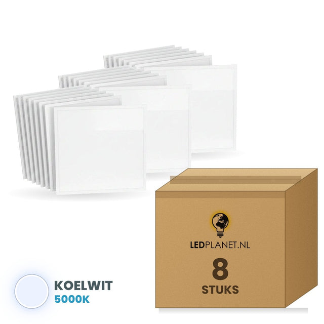 Doos met 8 stuks, lichtkleur koelwit 5000K