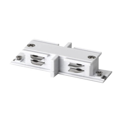 Mini rechte I-verbinder wit voor 3-fase rail