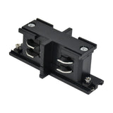 Mini rechte I-verbinder zwart voor 3-fase rail