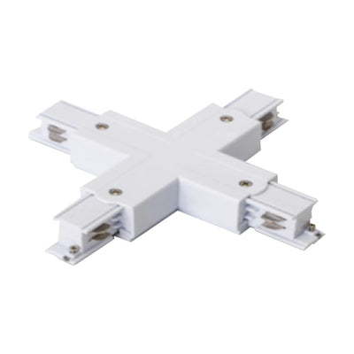 X-verbinder wit voor 3-fase LED railsysteem