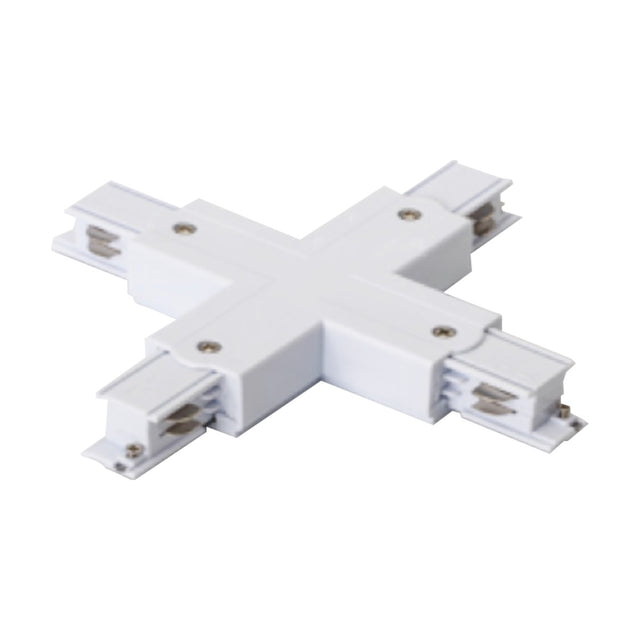 X-verbinder wit voor 3-fase LED railsysteem
