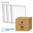 Set van 10 stuks LED Opbouwpaneel vierkant 225×225mm 18W - Daglichtwit 6000K - in LEDPLANET doos
