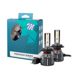 H7 koplamp set daglichtwit 6500K - 50 Watt & 5000 Lm/stuk | 12V & 24V DC - actieve koeling