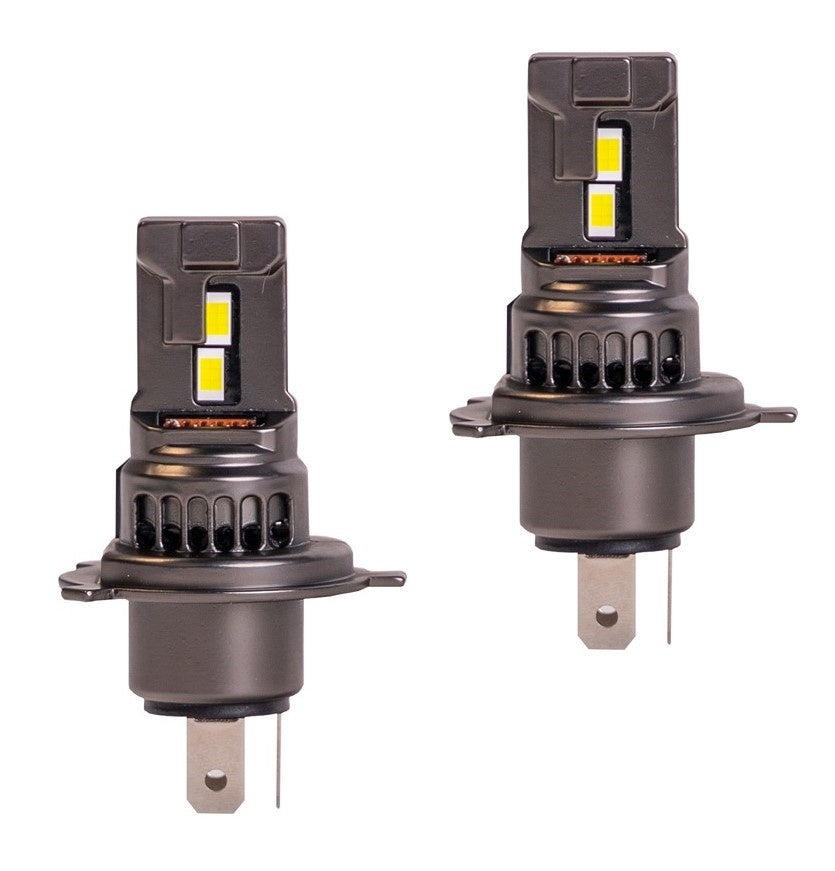 H4 koplamp set daglichtwit 6000K - 35 Watt & 2000 Lm/stuk | 12VDC - actieve koeling